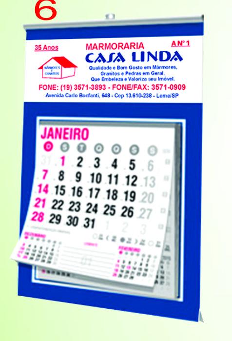 Calendário de Parede